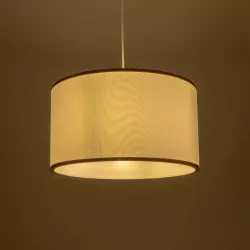 LOFTY 204-0091 Μοντέρνο Κρεμαστό Φωτιστικό Οροφής με Ντουί 1 x E27 AC 220-240V IP20 - Λευκό - Μ37 x Π37 x Υ21cm