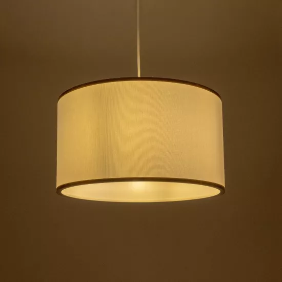 LOFTY 204-0091 Μοντέρνο Κρεμαστό Φωτιστικό Οροφής με Ντουί 1 x E27 AC 220-240V IP20 - Λευκό - Μ37 x Π37 x Υ21cm