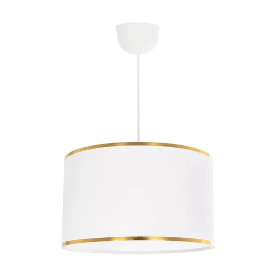 LOFTY 204-0091 Μοντέρνο Κρεμαστό Φωτιστικό Οροφής με Ντουί 1 x E27 AC 220-240V IP20 - Λευκό - Μ37 x Π37 x Υ21cm