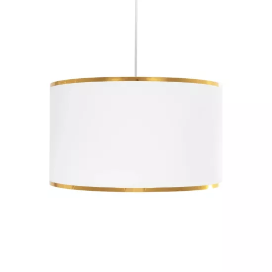 LOFTY 204-0091 Μοντέρνο Κρεμαστό Φωτιστικό Οροφής με Ντουί 1 x E27 AC 220-240V IP20 - Λευκό - Μ37 x Π37 x Υ21cm