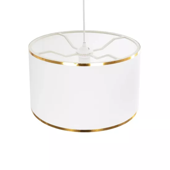 LOFTY 204-0091 Μοντέρνο Κρεμαστό Φωτιστικό Οροφής με Ντουί 1 x E27 AC 220-240V IP20 - Λευκό - Μ37 x Π37 x Υ21cm