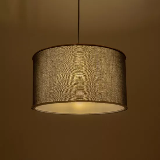 LOFTY 204-0092 Μοντέρνο Κρεμαστό Φωτιστικό Οροφής με Ντουί 1 x E27 AC 220-240V IP20 - Μαύρο - Μ37 x Π37 x Υ21cm