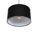 LOFTY 204-0092 Μοντέρνο Κρεμαστό Φωτιστικό Οροφής με Ντουί 1 x E27 AC 220-240V IP20 - Μαύρο - Μ37 x Π37 x Υ21cm