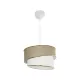 CYCLOP 204-0104 Μοντέρνο Κρεμαστό Φωτιστικό Οροφής με Ντουί 1 x E27 AC 220-240V IP20 - Μπεζ & Λευκό - Μ31 x Π31 x Υ21cm