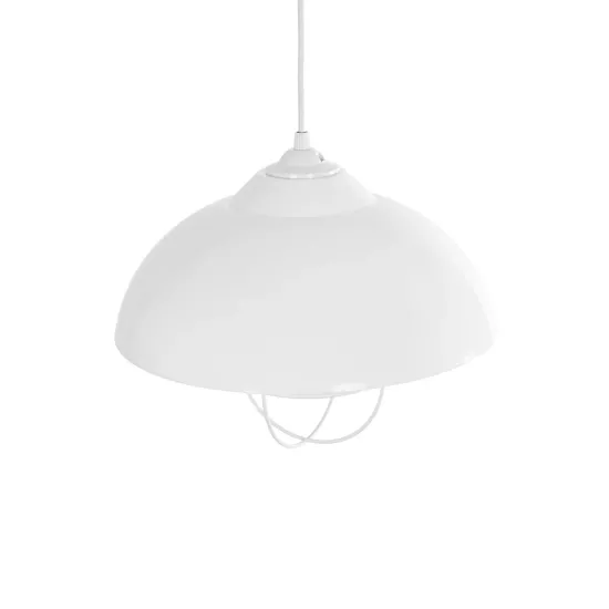 INDUSTRY 204-0111 Μοντέρνο Κρεμαστό Φωτιστικό Οροφής με Ντουί 1 x E27 AC 220-240V IP20 - Λευκό - Μ30 x Π30 x Υ25cm