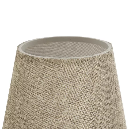 PAM 204-0112 Μοντέρνο Φωτιστικό Τοίχου - Απλίκα με Ντουί 1 x E27 AC 220-240V IP20 - Μαύρο & Μπεζ - Μ14 x Π22 x Υ23cm