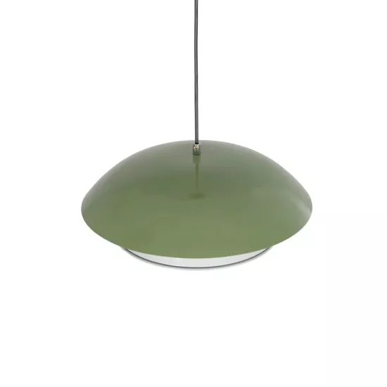 AURA 204-0119 Μοντέρνο Κρεμαστό Φωτιστικό Οροφής με Ντουί 1 x E27 AC 220-240V IP20 - Πράσινο & Λευκό - Μ31 x Π31 x Υ27cm