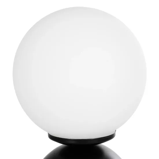 MAGIC 204-0132 Μοντέρνο Επιτραπέζιο Φωτιστικό Πορτατίφ με Ντουί 1 x E14 AC 220-240V IP20 - Μαύρο & Λευκό - Μ15 x Π15 x Υ28cm