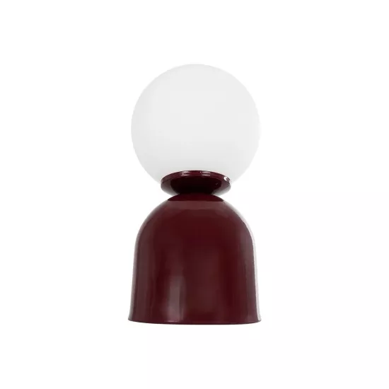 MAGIC 204-0135 Μοντέρνο Επιτραπέζιο Φωτιστικό Πορτατίφ με Ντουί 1 x E14 AC 220-240V IP20 - Κόκκινο & Λευκό - Μ15 x Π15 x Υ28cm