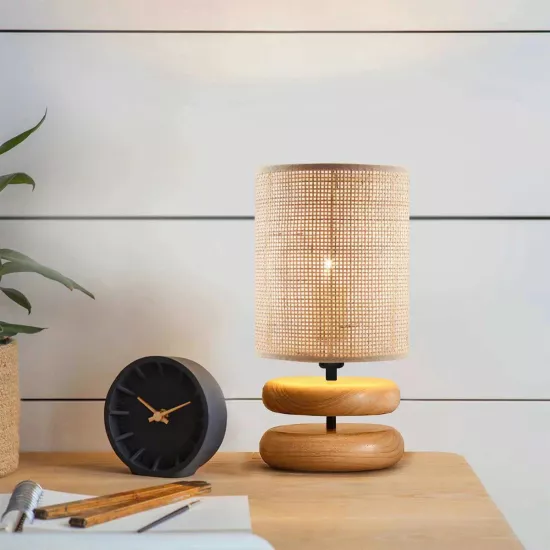 KLOO 204-0143 Boho Eπιτραπέζιο Φωτιστικό Μονόφωτο 1 x E27 IP20 Καφέ Ξύλο με Μπεζ Διάτρτητο Ύφασμα - Μ15 x Π15 x Υ35cm KLOO 204-0143 Boho Eπιτραπέζιο Φωτιστικό Μονόφωτο 1 x E27 IP20 Καφέ Ξύλο με Μπεζ Διάτρτητο Ύφασμα - Μ15 x Π15 x Υ35cm