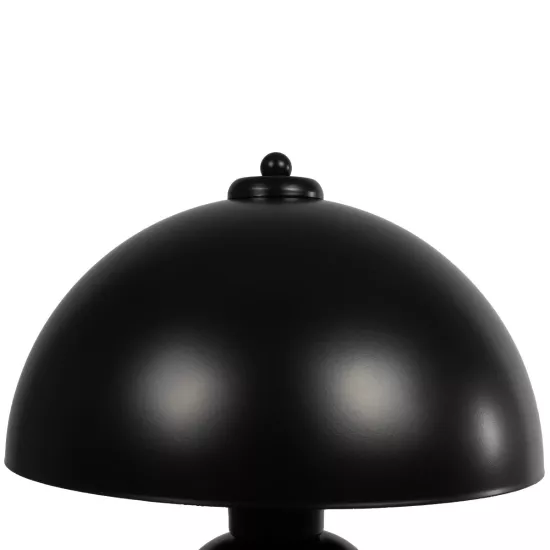 GASCO 204-0146 Μοντέρνο Επιτραπέζιο Φωτιστικό Πορτατίφ με Ντουί 1 x E27 AC 220-240V IP20 - Μαύρο - Μ26 x Π26 x Υ35cm