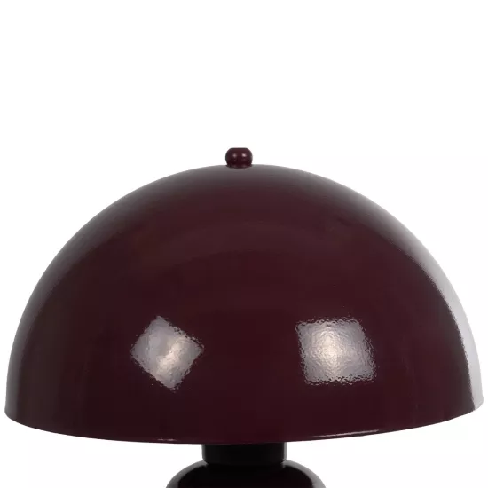 GASCO 204-0148 Μοντέρνο Επιτραπέζιο Φωτιστικό Πορτατίφ με Ντουί 1 x E27 AC 220-240V IP20 - Κόκκινο - Μ26 x Π26 x Υ35cm