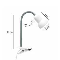 TAVOLO 204-0152 Παιδικό Eπιτραπέζιο Φωτιστικό Μονόφωτο 1 x E14 IP20 Πράσινο & Λευκό - Μ11 x Π9 x Υ35cm