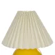 LISBON 204-0155 Μοντέρνο Επιτραπέζιο Φωτιστικό Πορτατίφ με Ντουί 1 x E27 AC 220-240V IP20 - Κίτρινο & Μπεζ - Μ24 x Π24 x Υ28cm