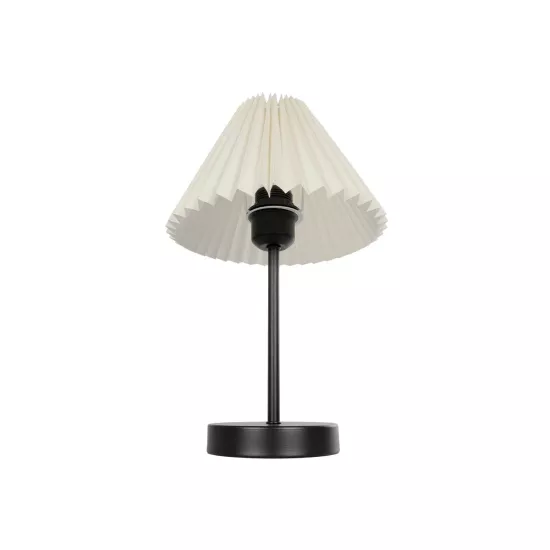 ORACLE 204-0156 Μοντέρνο Επιτραπέζιο Φωτιστικό Πορτατίφ με Ντουί 1 x E27 AC 220-240V IP20 - Μαύρο & Μπεζ - Μ24 x Π24 x Υ35cm