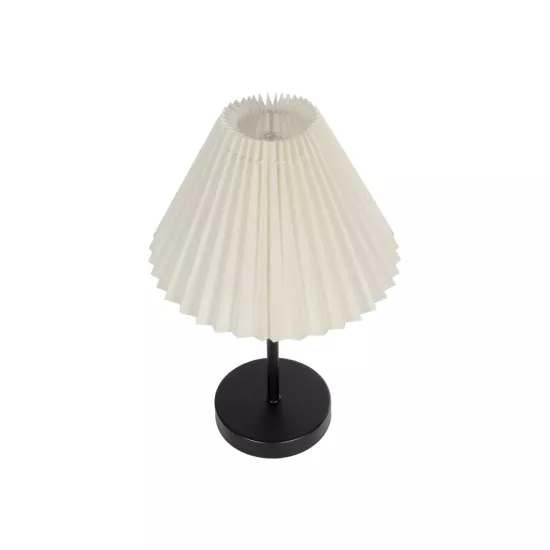 ORACLE 204-0156 Μοντέρνο Επιτραπέζιο Φωτιστικό Πορτατίφ με Ντουί 1 x E27 AC 220-240V IP20 - Μαύρο & Μπεζ - Μ24 x Π24 x Υ35cm