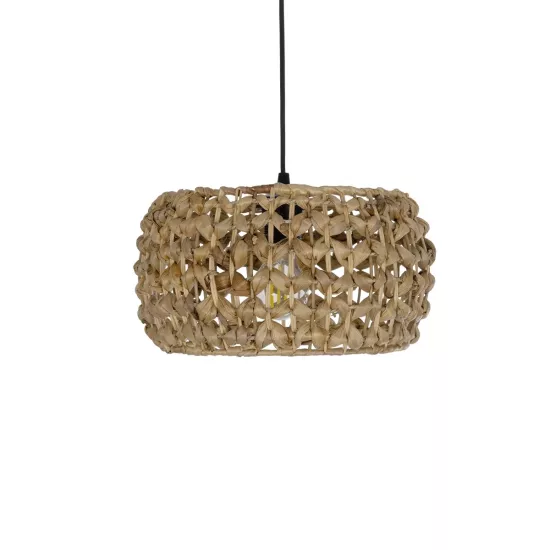 DARIO 204-0159 Boho Κρεμαστό Φωτιστικό Οροφής με Ντουί 1 x E27 AC 220-240V IP20 - Καφέ - Μ30 x Π30 x Υ18cm