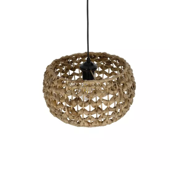 DARIO 204-0159 Boho Κρεμαστό Φωτιστικό Οροφής με Ντουί 1 x E27 AC 220-240V IP20 - Καφέ - Μ30 x Π30 x Υ18cm