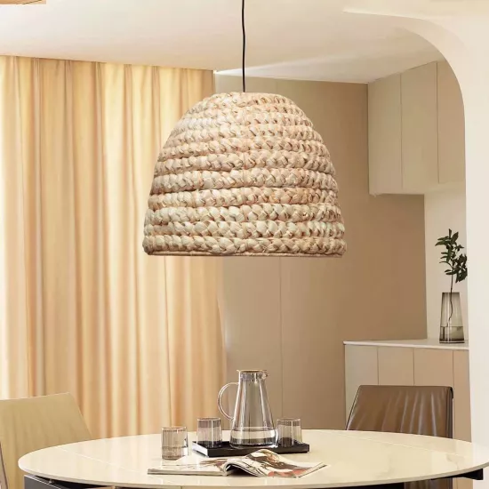 MEKA 204-0163 Boho Κρεμαστό Φωτιστικό Καμπάνα Μονόφωτο 1 x E27 IP20 Μπεζ Rattan - Μ30 x Π30 x Υ25cm MEKA 204-0163 Boho Κρεμαστό Φωτιστικό Καμπάνα Μονόφωτο 1 x E27 IP20 Μπεζ Rattan - Μ30 x Π30 x Υ25cm