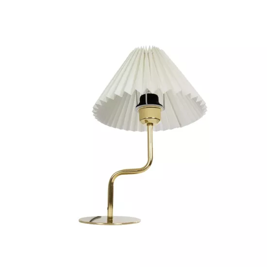 LIVL 204-0169 Μοντέρνο Επιτραπέζιο Φωτιστικό Πορτατίφ με Ντουί 1 x E27 AC 220-240V IP20 - Χρυσό & Μπεζ - Μ22 x Π22 x Υ34cm