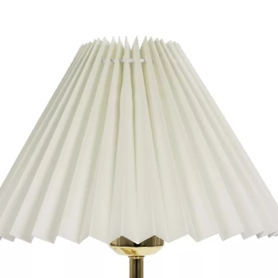 LIVL 204-0169 Μοντέρνο Επιτραπέζιο Φωτιστικό Πορτατίφ με Ντουί 1 x E27 AC 220-240V IP20 - Χρυσό & Μπεζ - Μ22 x Π22 x Υ34cm