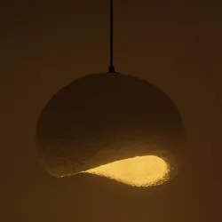 STONE 204-0176 Μοντέρνο Κρεμαστό Φωτιστικό Οροφής με Ντουί 1 x E27 AC 220-240V IP20 - Λευκό - Μ31.5 x Π35 x Υ26cm