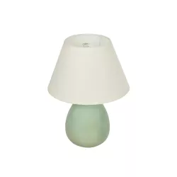 CESTA 204-0182 Μοντέρνο Επιτραπέζιο Φωτιστικό Πορτατίφ με Ντουί 1 x E27 AC 220-240V IP20 - Λαδί & Μπεζ - Μ22 x Π22 x Υ30cm