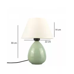 CESTA 204-0182 Μοντέρνο Κρεμαστό Φωτιστικό Οροφής Μονόφωτο 1 x E27 AC 220-240V IP20 Λαδί & Μπεζ - Μ17 x Π17 x Υ23cm