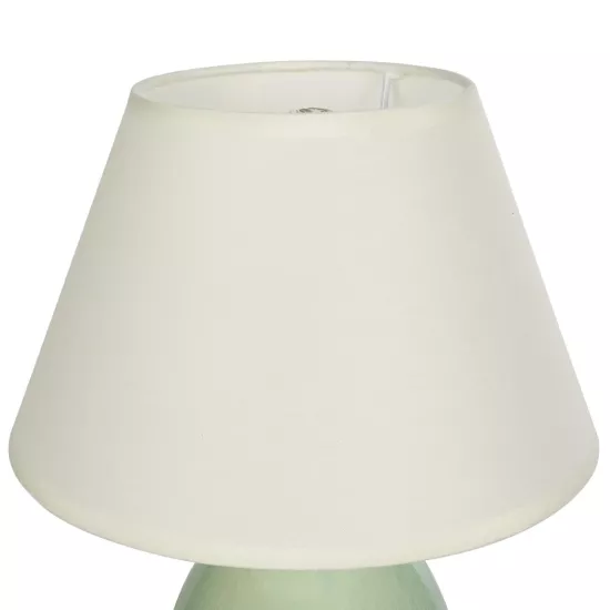 CESTA 204-0182 Μοντέρνο Επιτραπέζιο Φωτιστικό Πορτατίφ με Ντουί 1 x E27 AC 220-240V IP20 - Λαδί & Μπεζ - Μ22 x Π22 x Υ30cm