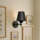 ELEGANTE 204-0185 Μοντέρνο Φωτιστικό Τοίχου Απλίκα Μονόφωτο 1 x E27 AC 220-240V IP20 Μαύρο - Μ14 x Π14 x Υ26cm