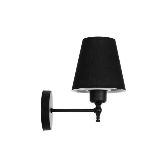 ELEGANTE 204-0185 Μοντέρνο Φωτιστικό Τοίχου - Απλίκα με Ντουί 1 x E27 AC 220-240V IP20 - Μαύρο - Μ14 x Π22 x Υ24cm