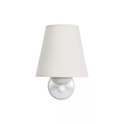 ELEGANTE 204-0187 Μοντέρνο Φωτιστικό Τοίχου - Απλίκα με Ντουί 1 x E27 AC 220-240V IP20 - Λευκό & Μπεζ - Μ14 x Π23 x Υ21cm