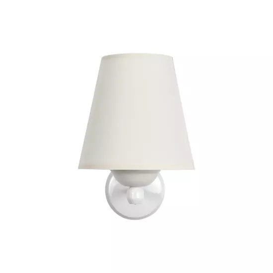 ELEGANTE 204-0187 Μοντέρνο Φωτιστικό Τοίχου - Απλίκα με Ντουί 1 x E27 AC 220-240V IP20 - Λευκό & Μπεζ - Μ14 x Π23 x Υ21cm