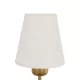 LING 204-0189 Μοντέρνο Φωτιστικό Τοίχου - Απλίκα με Ντουί 1 x E27 AC 220-240V IP20 - Χρυσό & Μπεζ - Μ14 x Π21 x Υ54cm