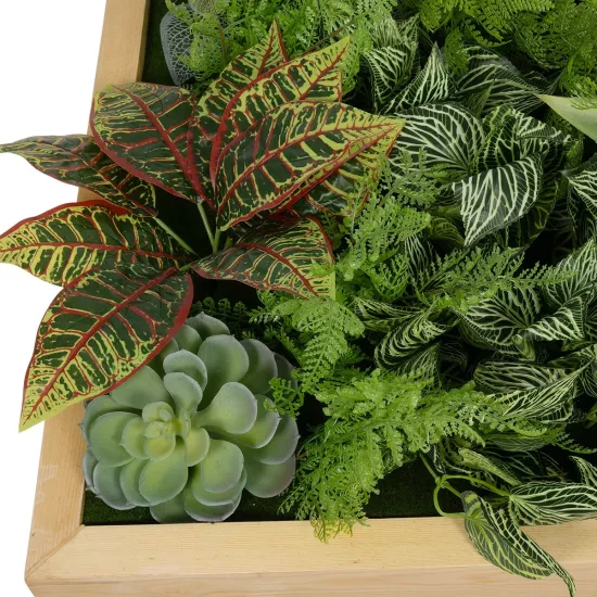 Artificial Garden VARIOUS PLANT 20641 Τεχνητό Διακοσμητικό Φυλλωσιάς σε Ξύλινο Πάνελ - Κάθετος Κήπος Μιξ Μ60 x Π60 x Υ32cm Artificial Garden VARIOUS PLANT 20641 Τεχνητό Διακοσμητικό Φυλλωσιάς σε Ξύλινο Πάνελ - Κάθετος Κήπος Μιξ Μ60 x Π60 x Υ32cm