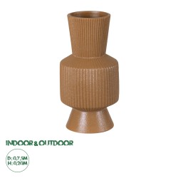 Artificial Garden AMALFI 20469 Πήλινο Κεραμικό Κασπώ Γλάστρα - Flower Pot Κεραμιδί Φ7.5cm x Υ20cm