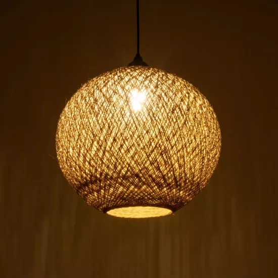 SOLEI 205-0001 Boho Κρεμαστό Φωτιστικό Οροφής με Ντουί 1 x E27 AC 220-240V IP20 - Μπεζ - M40 x Π40 x Υ36cm