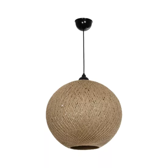 SOLEI 205-0001 Boho Κρεμαστό Φωτιστικό Οροφής με Ντουί 1 x E27 AC 220-240V IP20 - Μπεζ - M40 x Π40 x Υ36cm