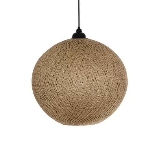 SOLEI 205-0001 Boho Κρεμαστό Φωτιστικό Οροφής με Ντουί 1 x E27 AC 220-240V IP20 - Μπεζ - M40 x Π40 x Υ36cm