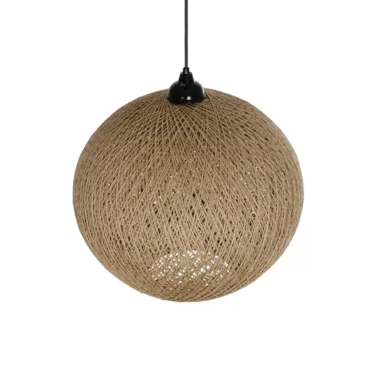 SOLEI 205-0001 Boho Κρεμαστό Φωτιστικό Οροφής με Ντουί 1 x E27 AC 220-240V IP20 - Μπεζ - M40 x Π40 x Υ36cm