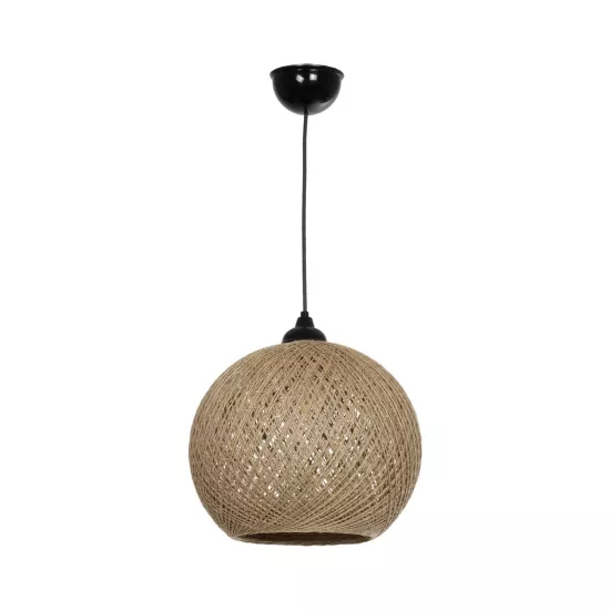 SOLEI 205-0002 Boho Κρεμαστό Φωτιστικό Οροφής με Ντουί 1 x E27 AC 220-240V IP20 - Μπεζ - M30 x Π30 x Υ26cm