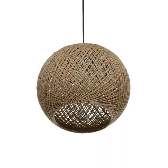 SOLEI 205-0002 Boho Κρεμαστό Φωτιστικό Οροφής με Ντουί 1 x E27 AC 220-240V IP20 - Μπεζ - M30 x Π30 x Υ26cm