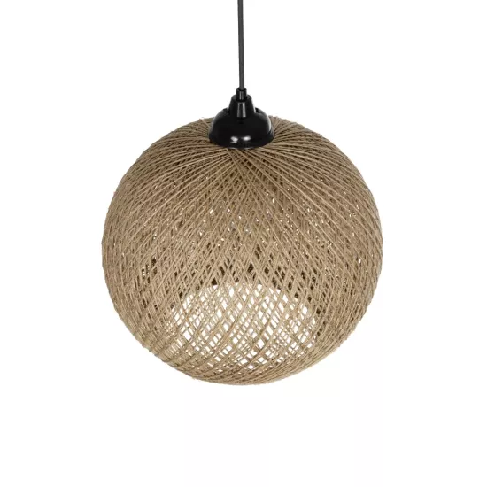 SOLEI 205-0002 Boho Κρεμαστό Φωτιστικό Οροφής με Ντουί 1 x E27 AC 220-240V IP20 - Μπεζ - M30 x Π30 x Υ26cm