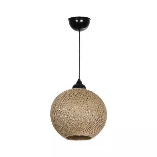 SOLEI 205-0003 Boho Κρεμαστό Φωτιστικό Οροφής με Ντουί 1 x E27 AC 220-240V IP20 - Μπεζ - M20 x Π20 x Υ25cm