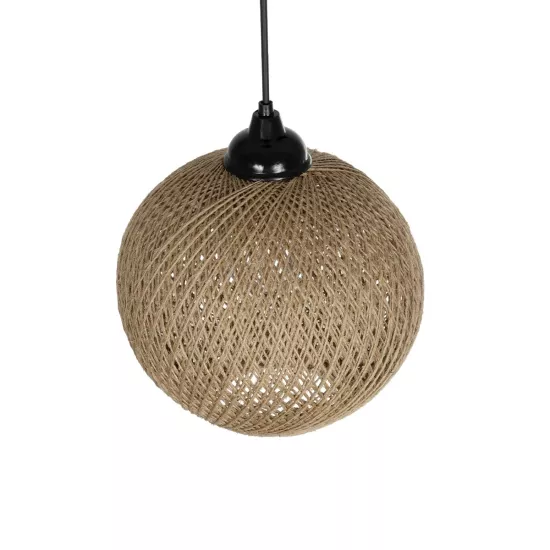 SOLEI 205-0003 Boho Κρεμαστό Φωτιστικό Οροφής με Ντουί 1 x E27 AC 220-240V IP20 - Μπεζ - M20 x Π20 x Υ25cm