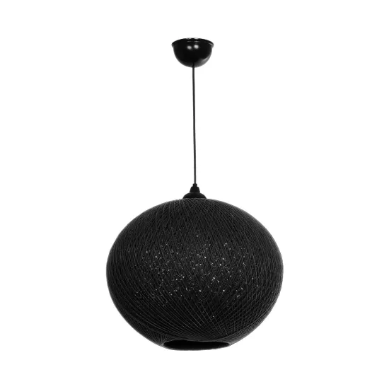 SOLEI 205-0004 Boho Κρεμαστό Φωτιστικό Οροφής με Ντουί 1 x E27 AC 220-240V IP20 - Μαύρο - M40 x Π40 x Υ36cm