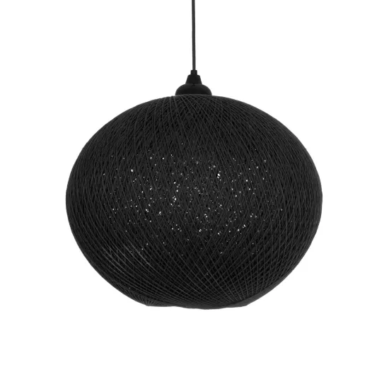 SOLEI 205-0004 Boho Κρεμαστό Φωτιστικό Οροφής με Ντουί 1 x E27 AC 220-240V IP20 - Μαύρο - M40 x Π40 x Υ36cm