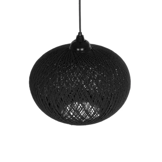 SOLEI 205-0005 Boho Κρεμαστό Φωτιστικό Οροφής με Ντουί 1 x E27 AC 220-240V IP20 - Μαύρο - M30 x Π30 x Υ35cm