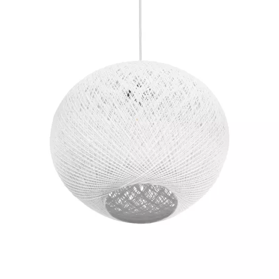 SOLEI 205-0007 Boho Κρεμαστό Φωτιστικό Οροφής με Ντουί 1 x E27 AC 220-240V IP20 - Λευκό - M40 x Π40 x Υ36cm