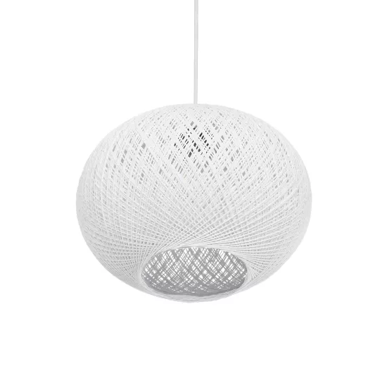 SOLEI 205-0008 Boho Κρεμαστό Φωτιστικό Οροφής με Ντουί 1 x E27 AC 220-240V IP20 - Λευκό - M30 x Π30 x Υ26cm